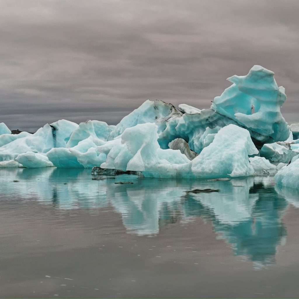 Magical view of glacier lagoon