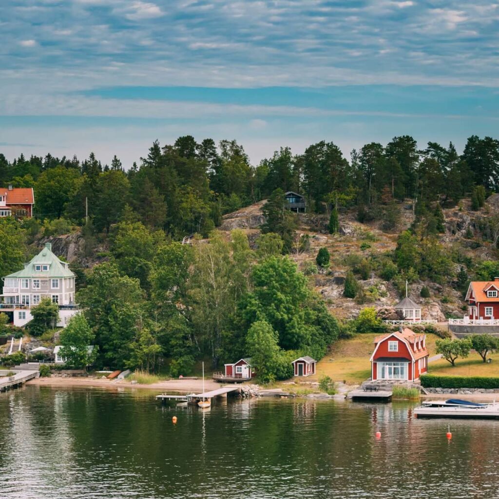 Sweden Swedish Wooden Log Cabins Houses